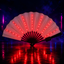 LED Light Up Folding Fan for Raves & Festivals