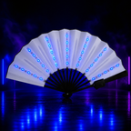 LED Light Up Folding Fan for Raves & Festivals