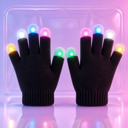 LED Light Up Gloves for Raves & Festivals